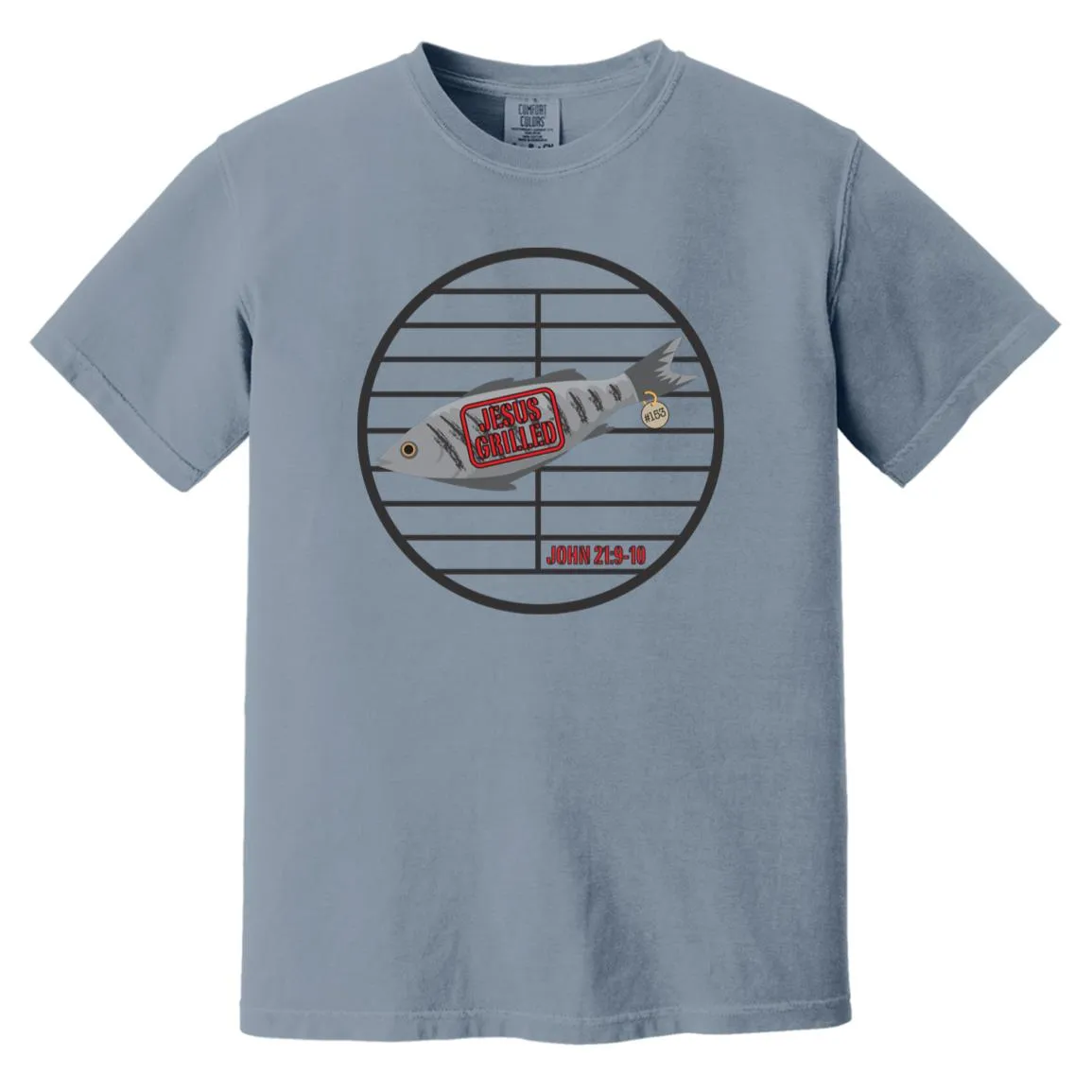 153 Fish - Men's Soft-Washed Comfort Cotton Short Sleeve T-Shirt