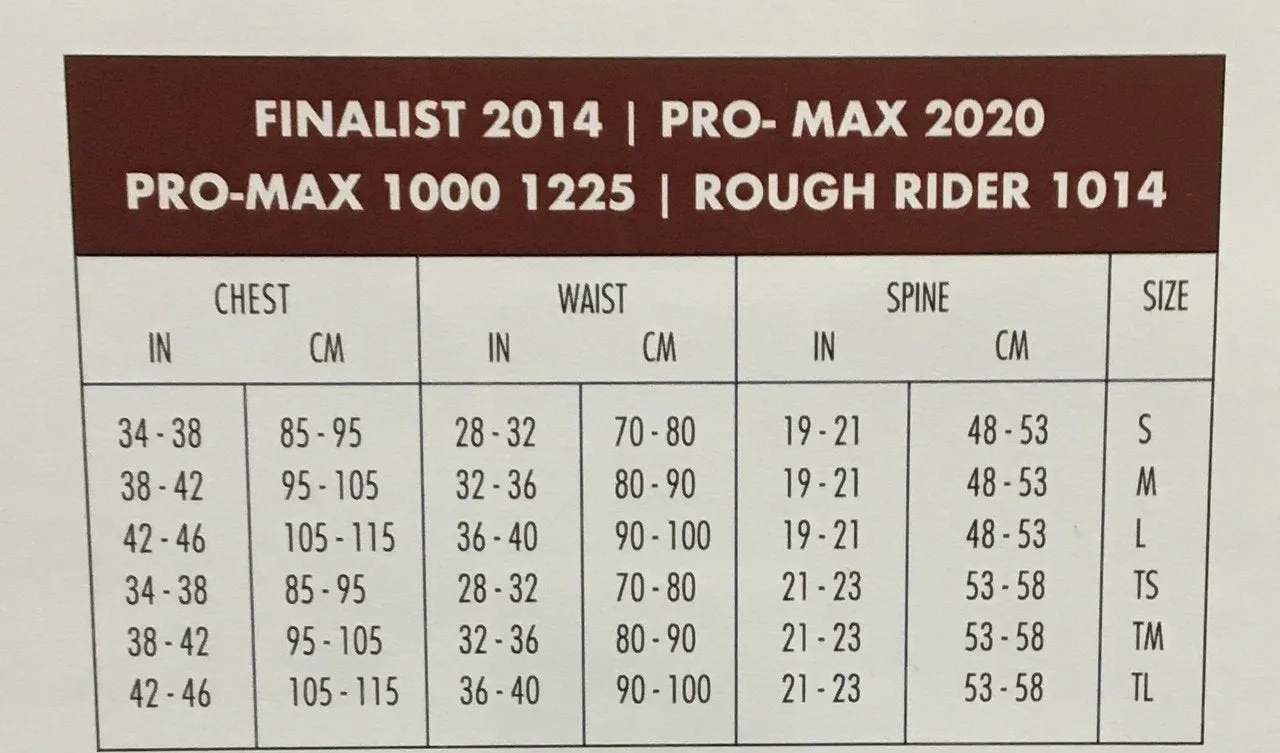 2014 Phoenix Finalist Adult Protective Vest with Neck Roll