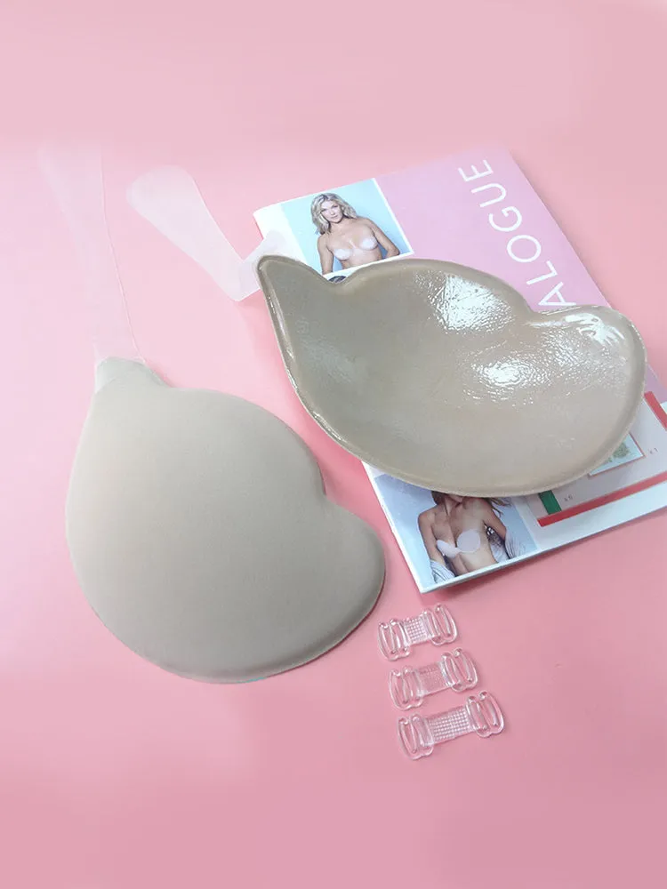 Adhesive Front Closure Push-Up Bridal Lift Invisible Bra