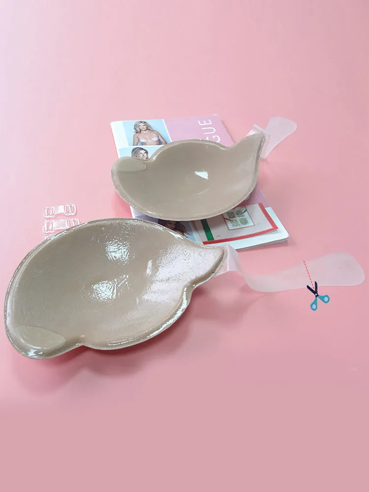 Adhesive Front Closure Push-Up Bridal Lift Invisible Bra