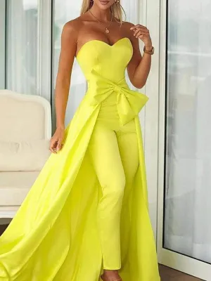 Atom Yellow Evening Dress