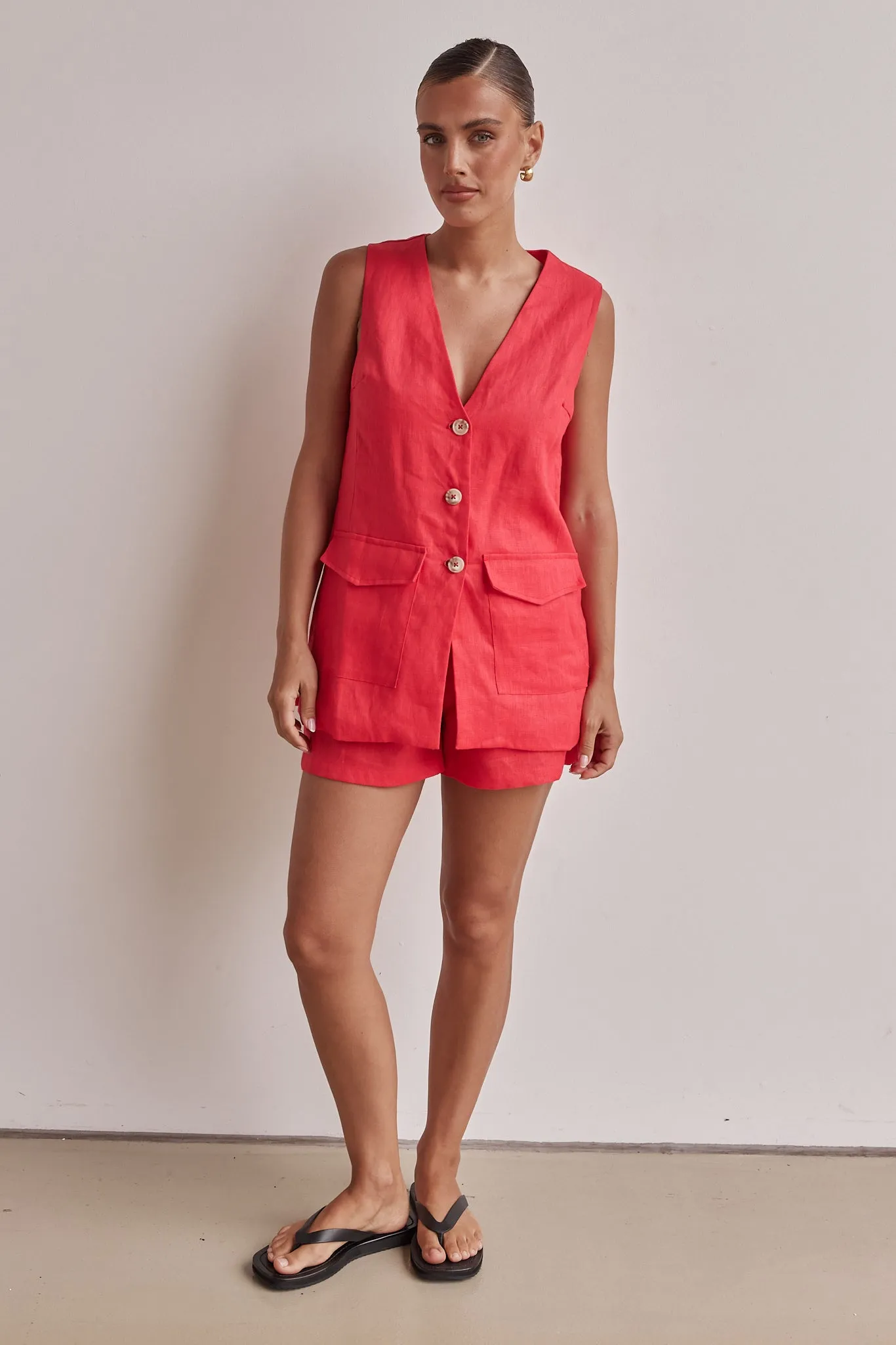 Aubri Vest (Red)