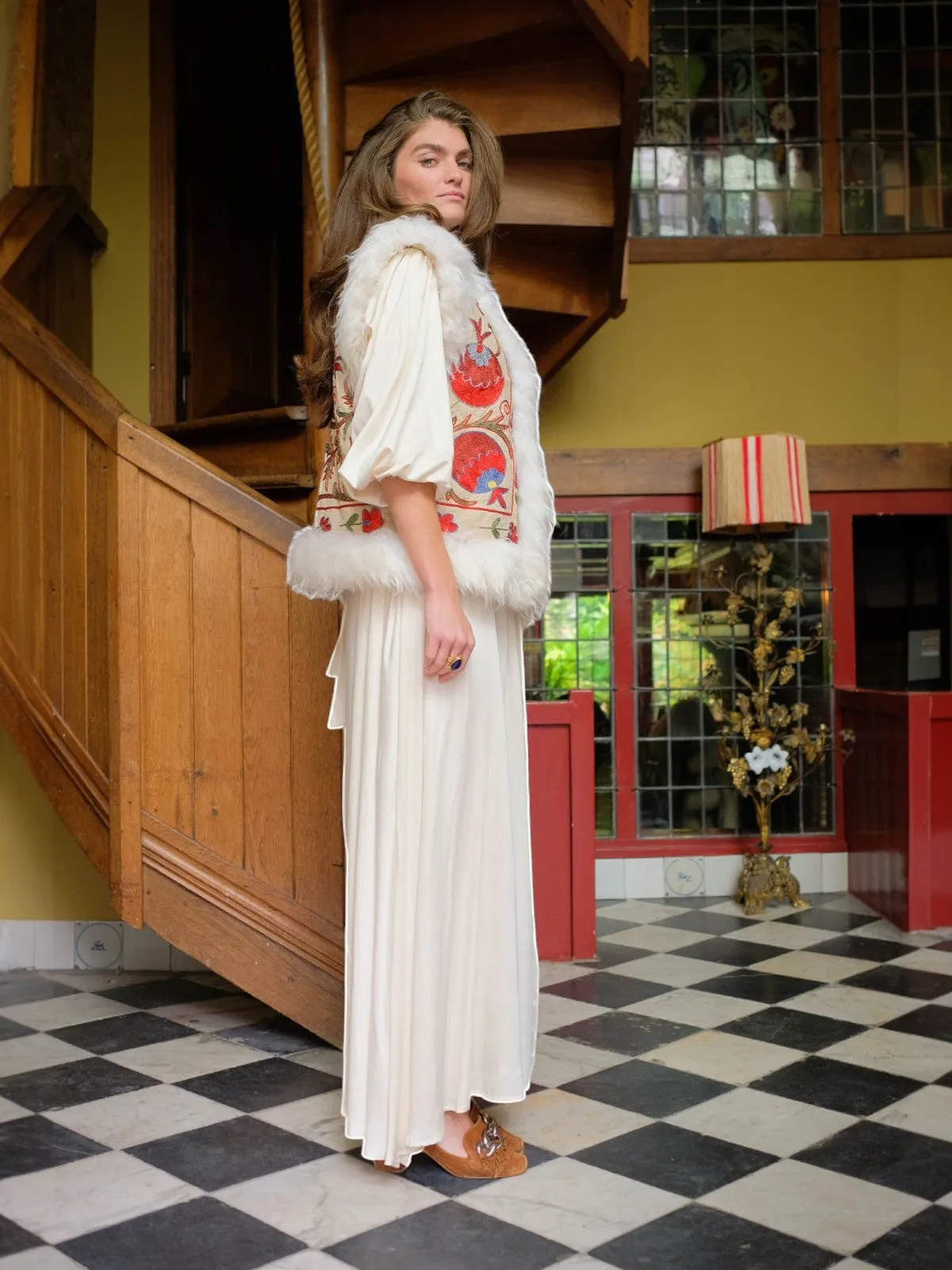 Aziz Waistcoat - M | Ivory