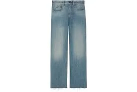 Baggy stonewashed denim pant