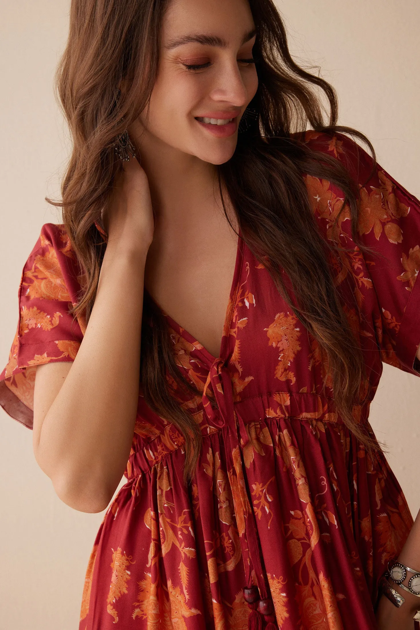 Bohera Krystal Dee Maxi Print Dress