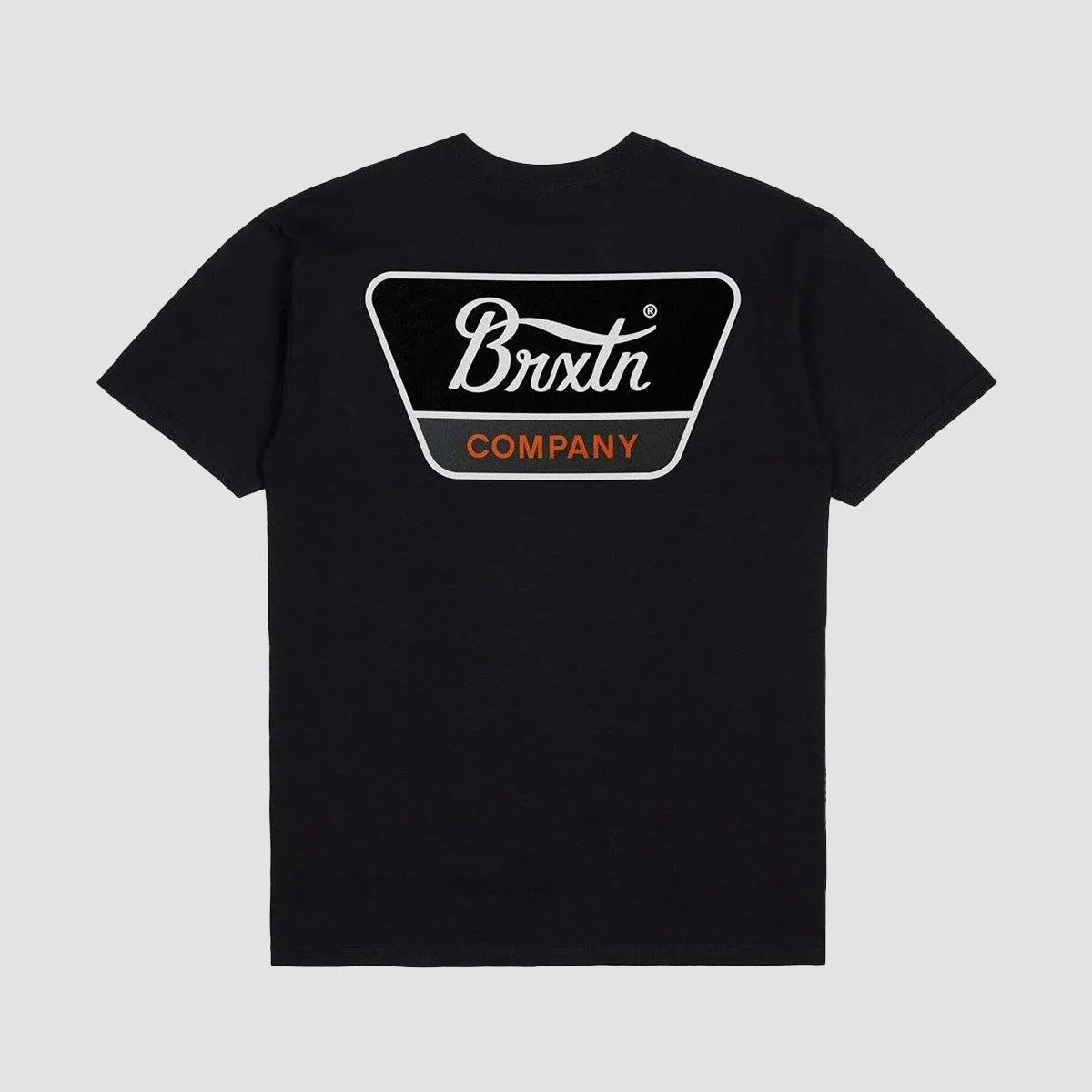 Brixton Linwood T-Shirt Black/Orange/White