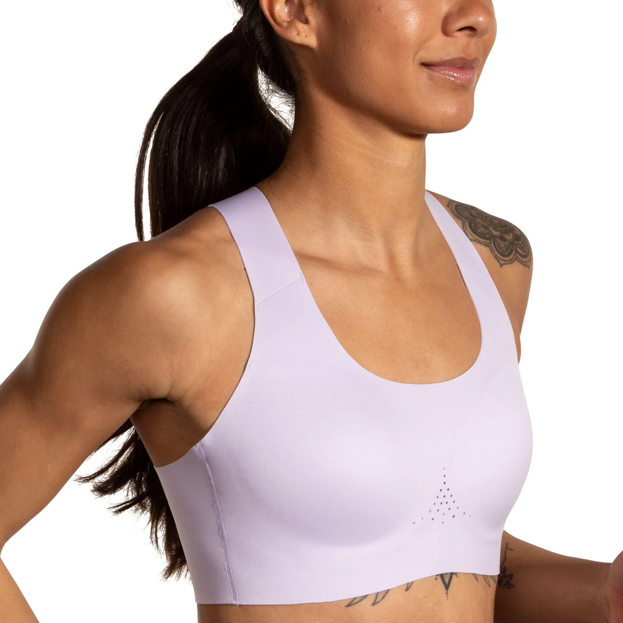 Brooks Women's Crossback 2.0 Sports Bra for Running, Workouts & Sports - Lt Purple - 40CD
