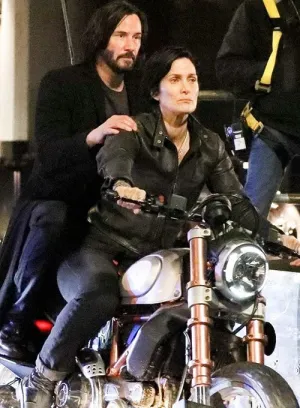 CARRIE ANNE MOSS LEATHER JACKET THE MATRIX RESURRECTIONS MOVIE JACKET