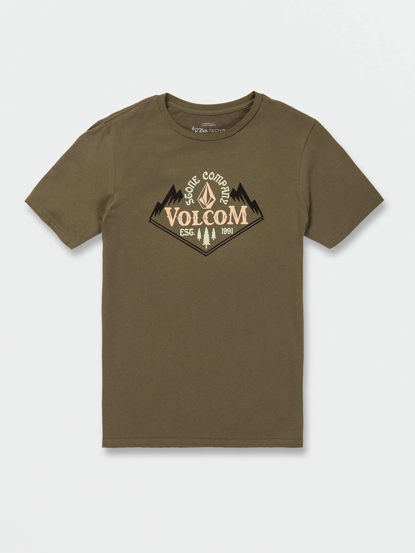 Crested Tech Short Sleeve Tee - Military