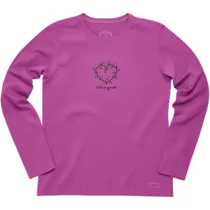 Crusher L/S Holidy Lights Heart T-Shirt by Life is good