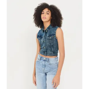 Dark Blue Denim Vest