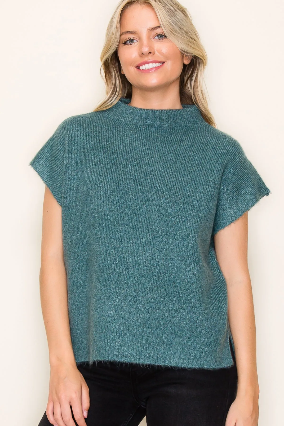 Ella Mock Sweater Vest