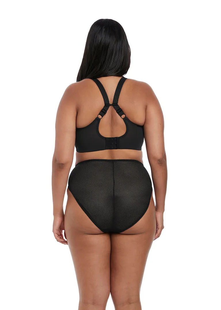 Elomi Charley Underwire Plunge Bra Black | Black Elomi Charley Bras | Black Plunge Bras
