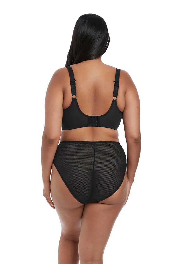 Elomi Charley Underwire Plunge Bra Black | Black Elomi Charley Bras | Black Plunge Bras