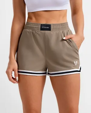 Firmabs Vivid Flow Shorts - Brown beige