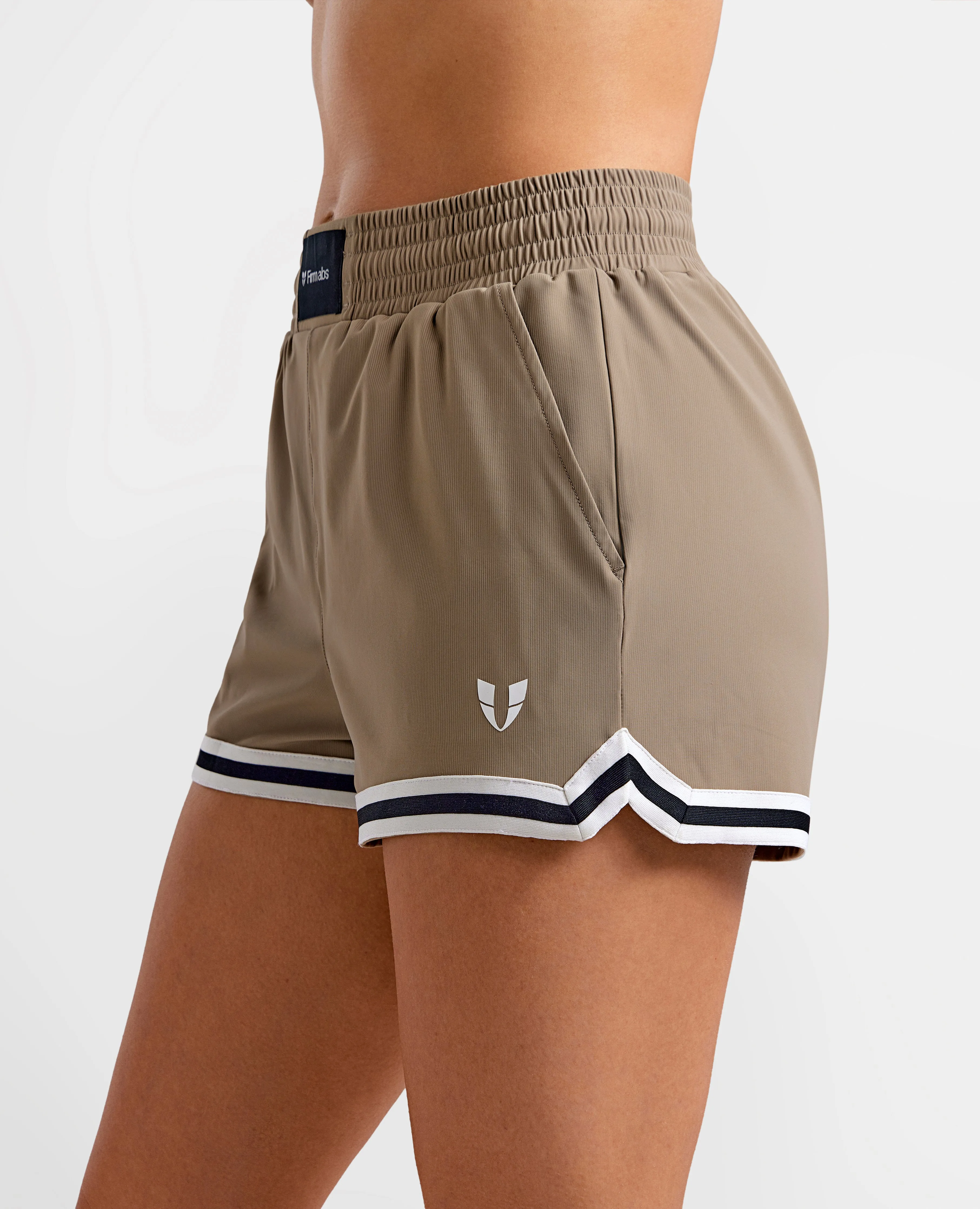Firmabs Vivid Flow Shorts - Brown beige