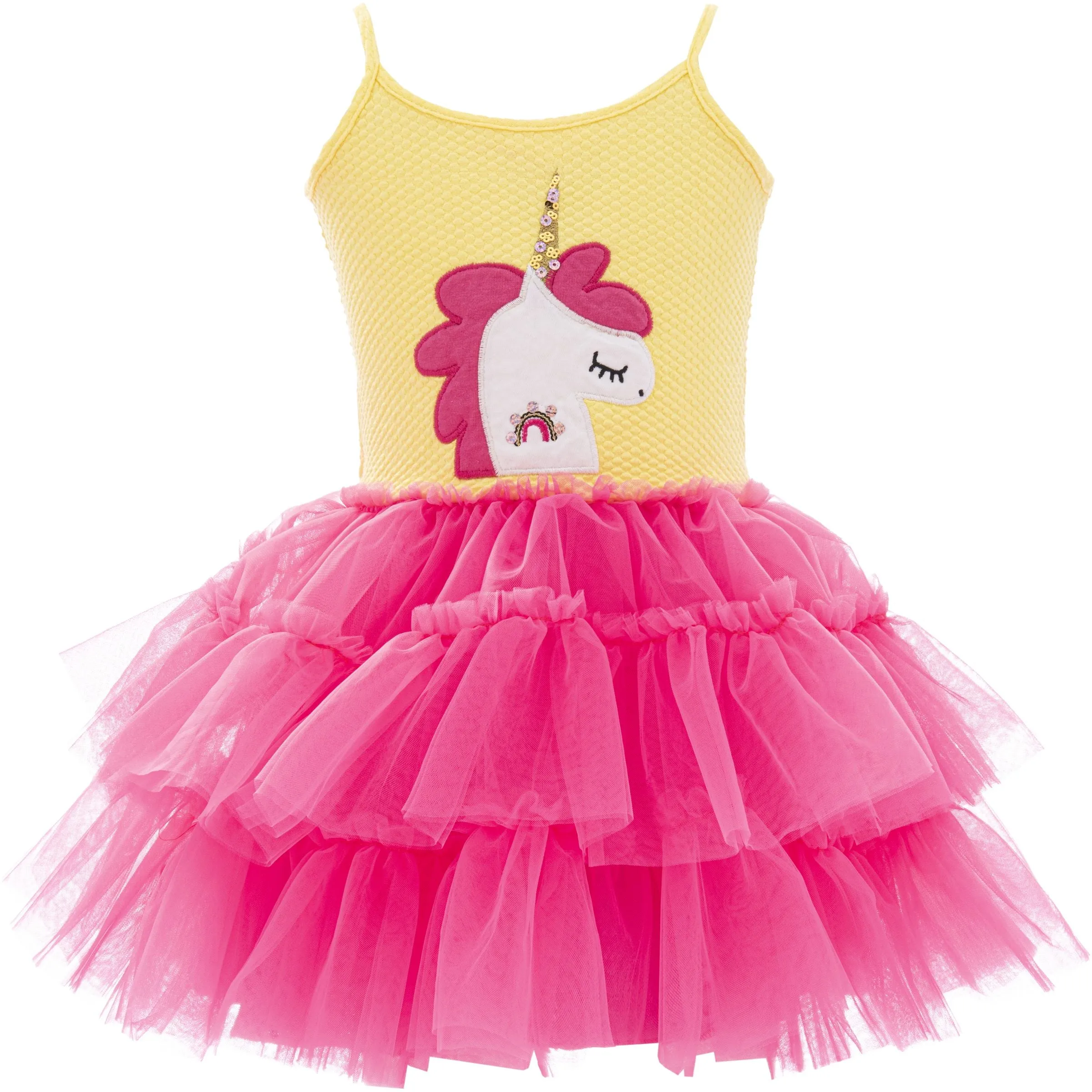 Fuchsia Jenny Unicorn Tulle Dress