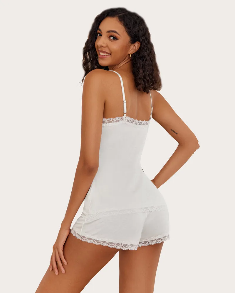 Heart Print Cami Pajama Set