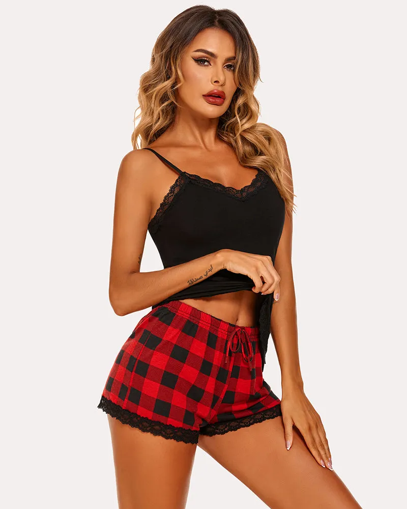 Heart Print Cami Pajama Set