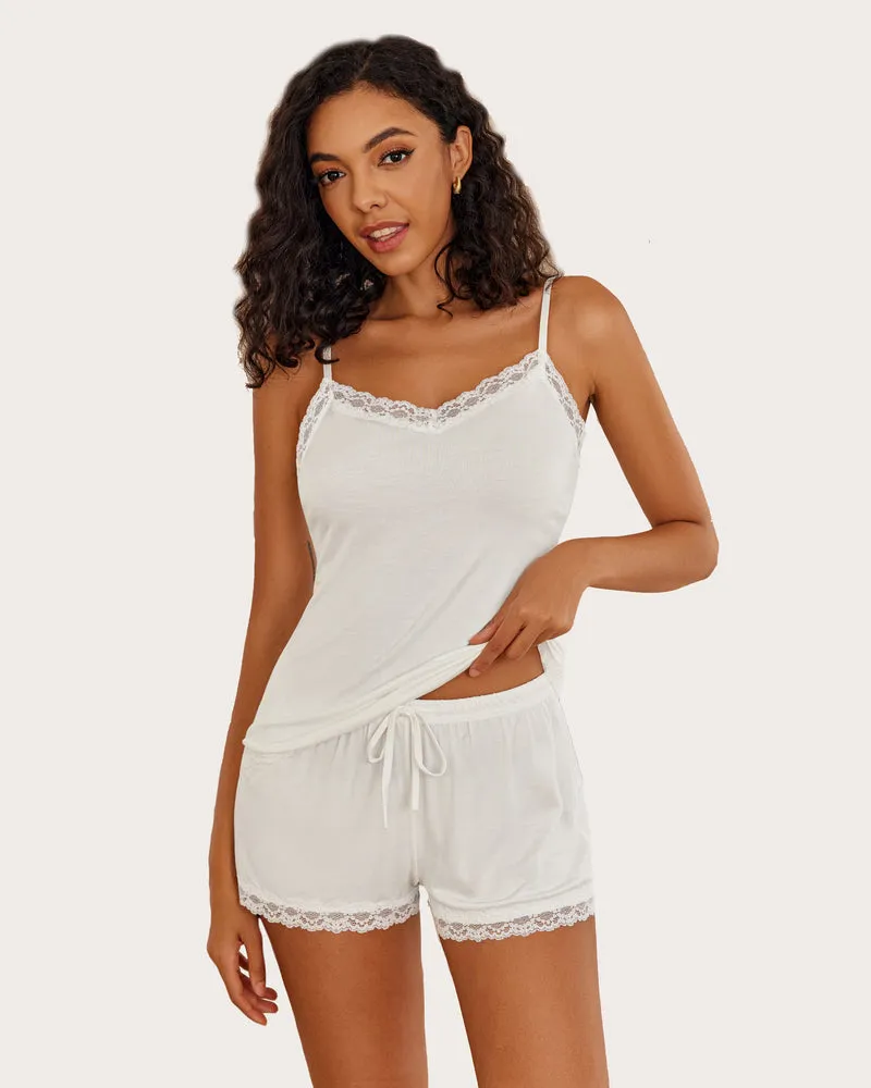 Heart Print Cami Pajama Set