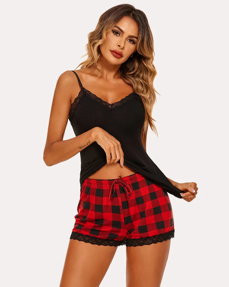 Heart Print Cami Pajama Set