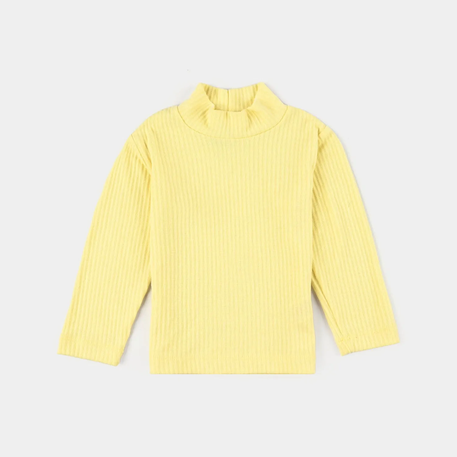 Infant Unisex Turtle Neck T-Shirt-L.Yellow