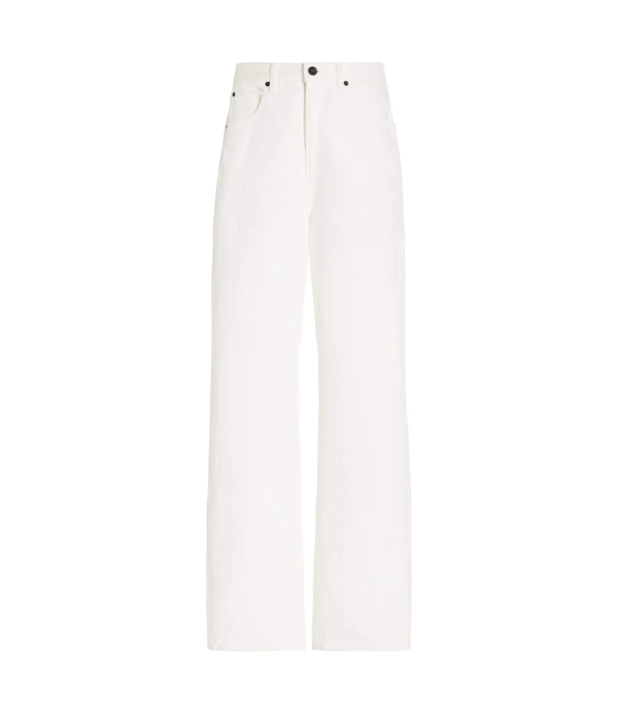 Koko High Rise Straight Jean in White