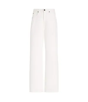 Koko High Rise Straight Jean in White