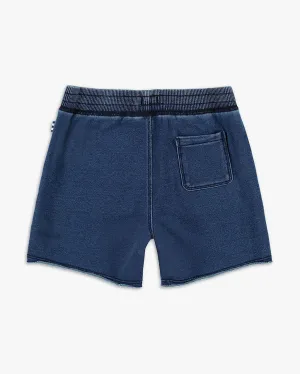 Little Boy Indigo Brushed French Terry Short