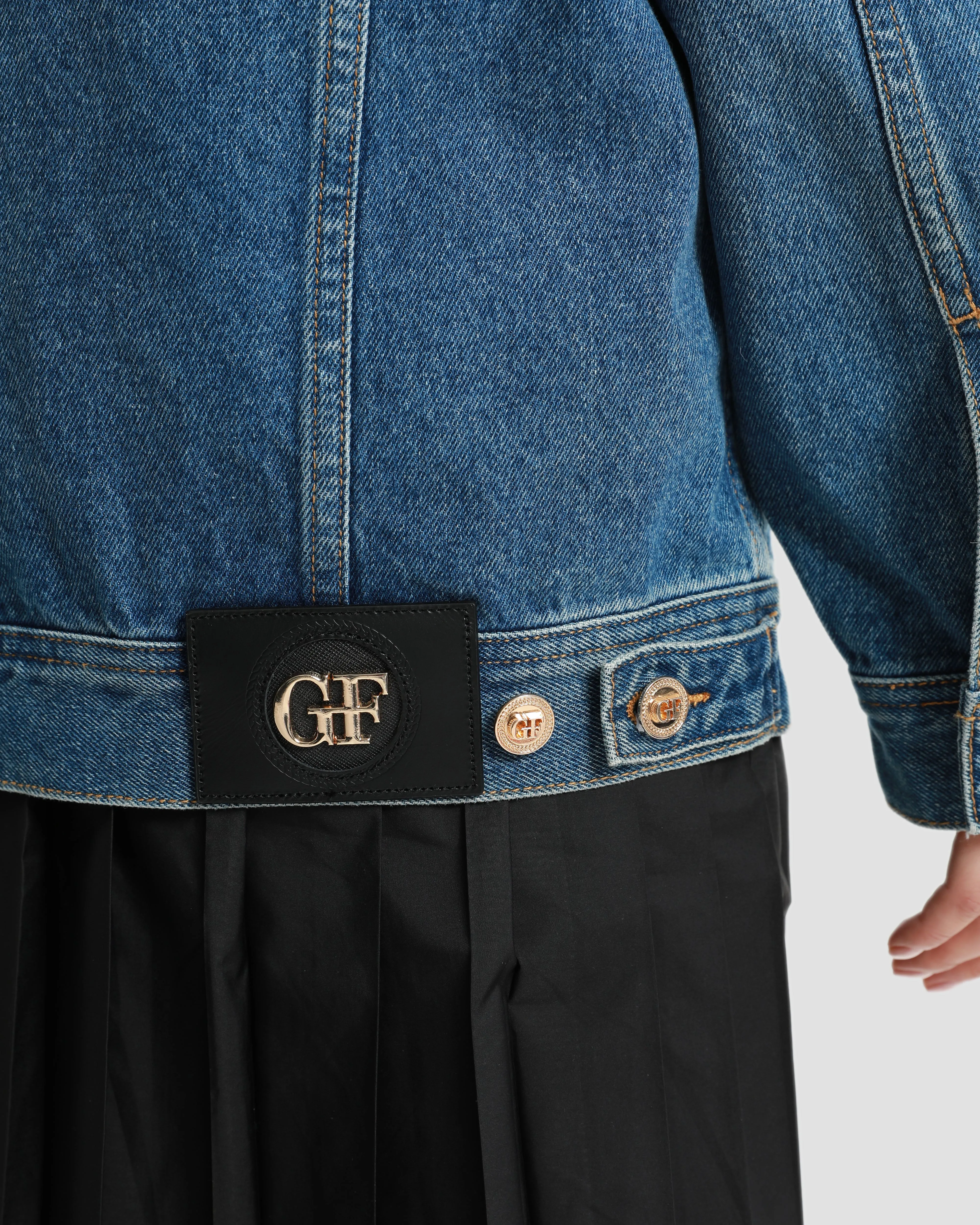 Logo Print Denim Jacket