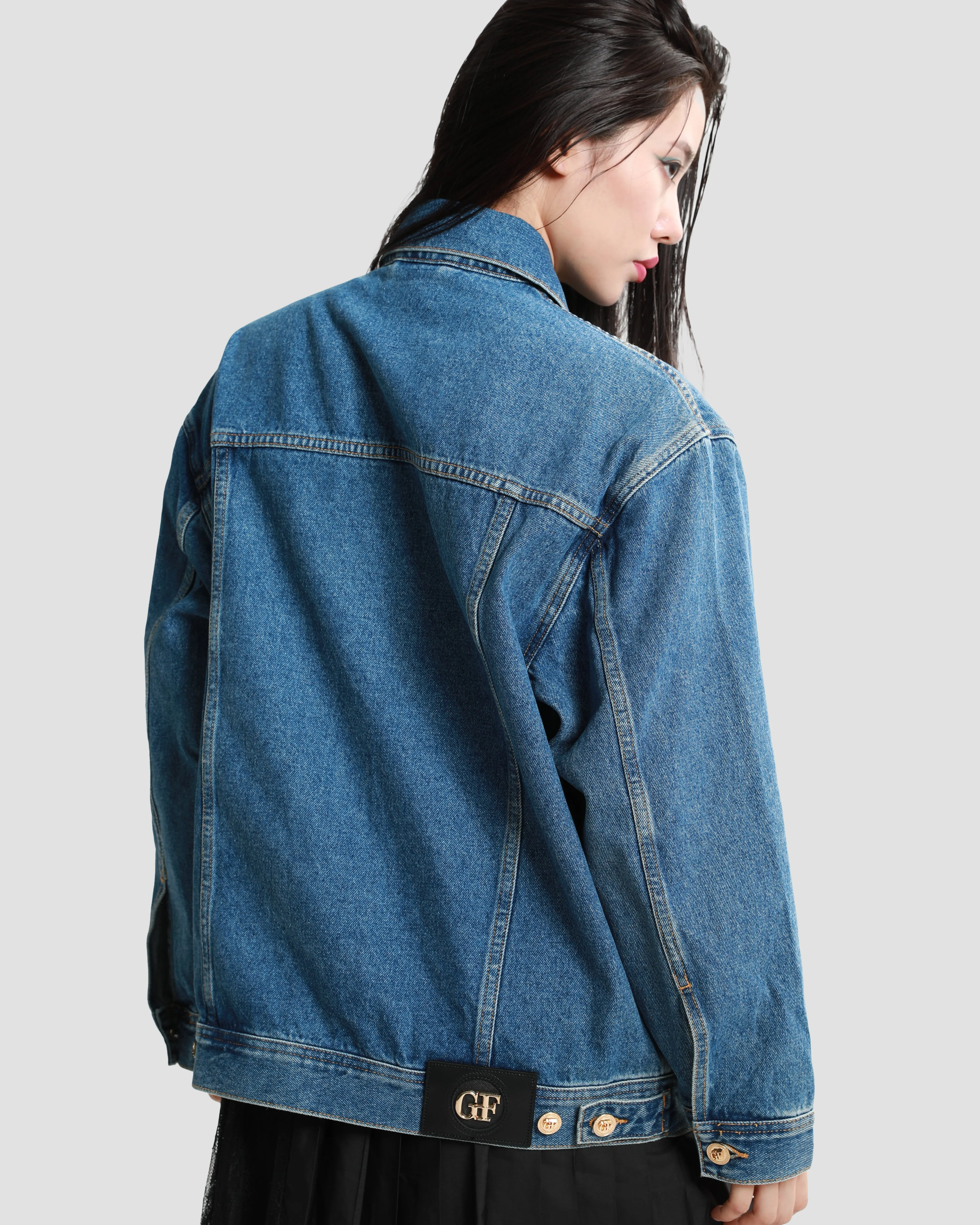 Logo Print Denim Jacket