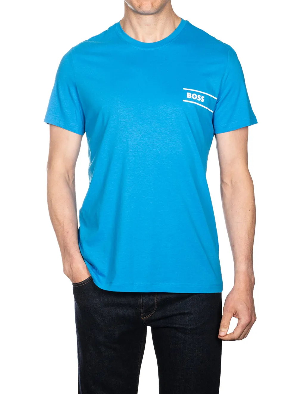 Loungewear Logo T-shirt Beacon Blue