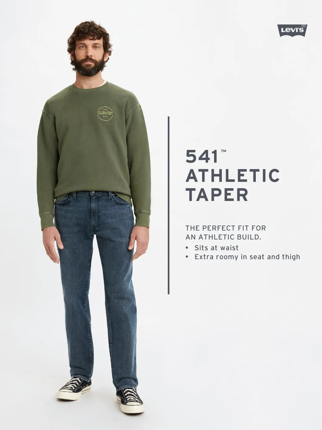 Men's 541 Tapered Fit Grey Jeans