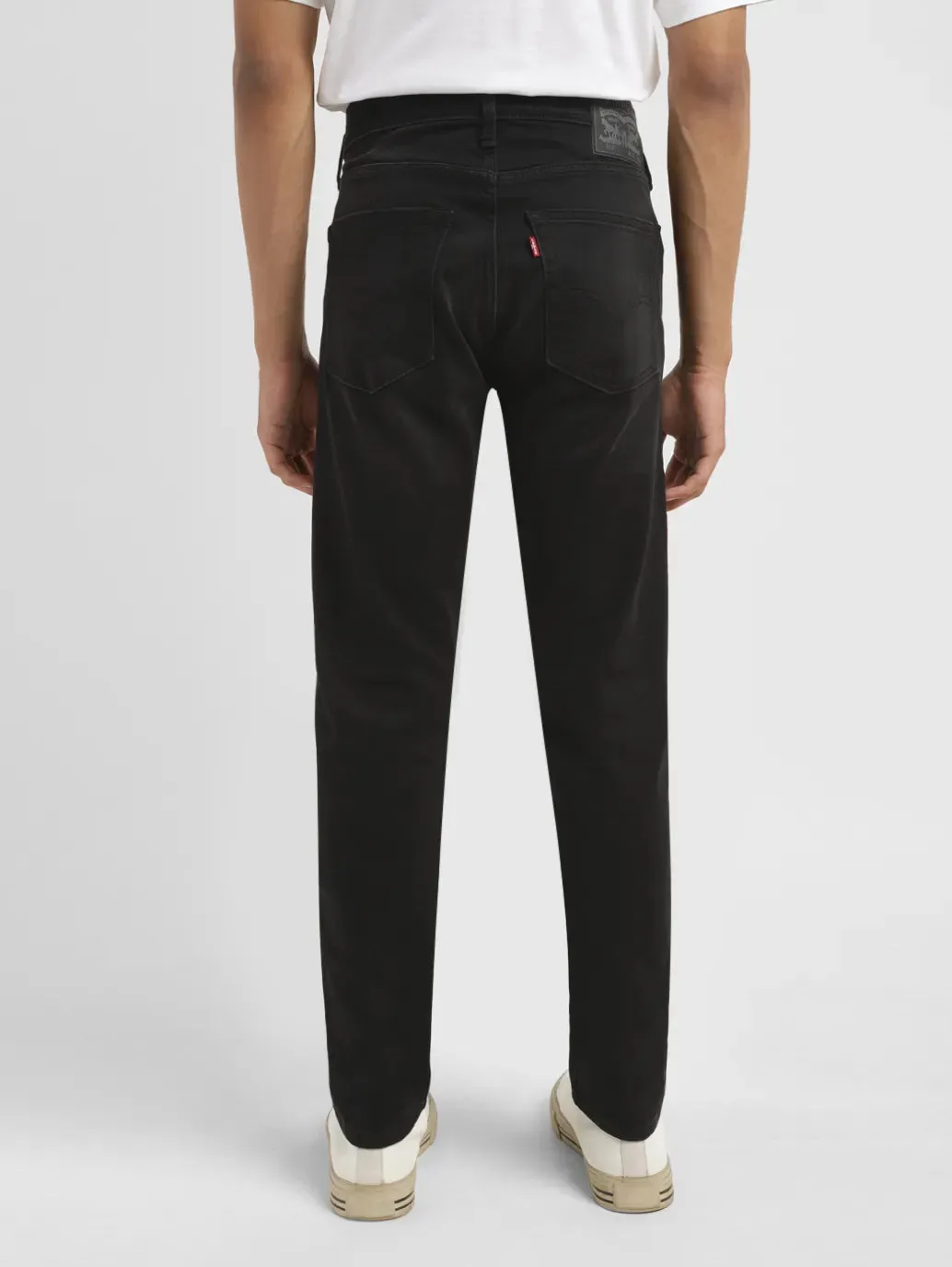 Men's 655'04 Black Skinny Fit Mid Rise Jeans