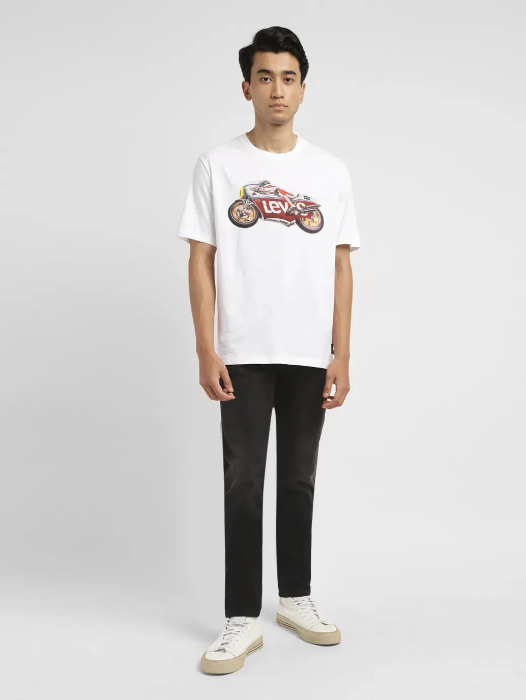 Men's 655'04 Black Skinny Fit Mid Rise Jeans