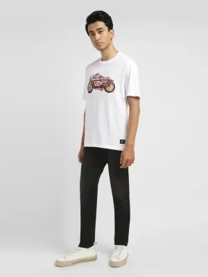 Men's 655'04 Black Skinny Fit Mid Rise Jeans