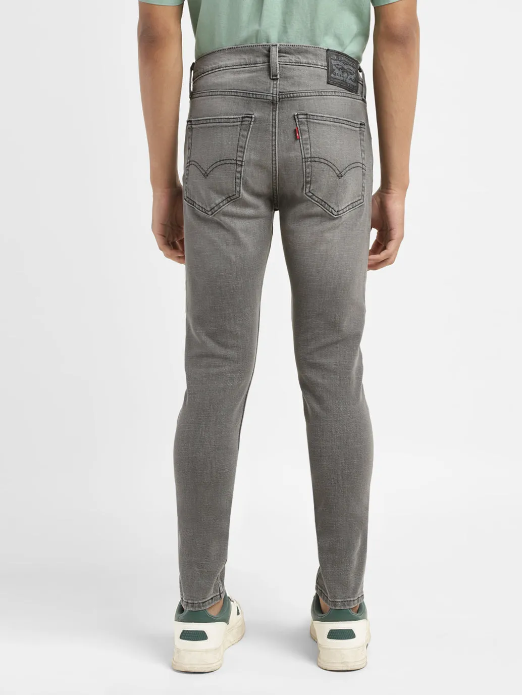 Men's 655'04 Grey Skinny Fit Mid Rise Jeans