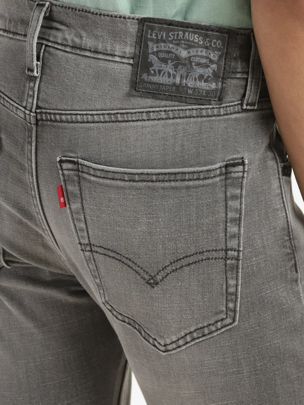 Men's 655'04 Grey Skinny Fit Mid Rise Jeans