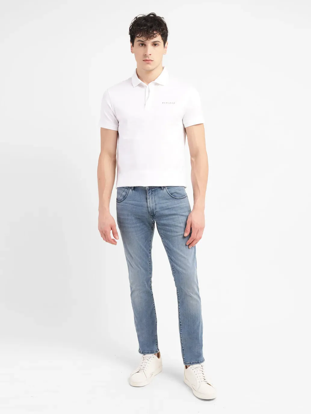 Men's 65504 Light Indigo Skinny Fit Mid Rise Jeans
