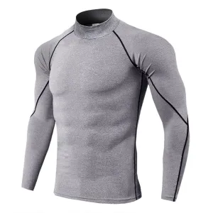 Men's Quick Dry Thermal Underwear - Gray w/ Black Lining