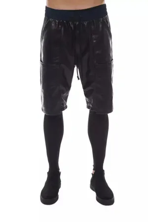Nicolo Tonetto Black Leather Men's Pant