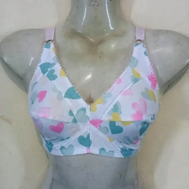 Pack of 2 Floral Print Irani Cotton Bra for Summer