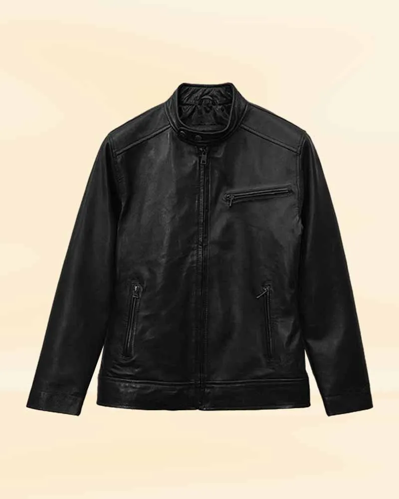Premium Black Leather Jacket Worn By Michael Fassbender | Michael Fassbender Premium Black Leather Jacket