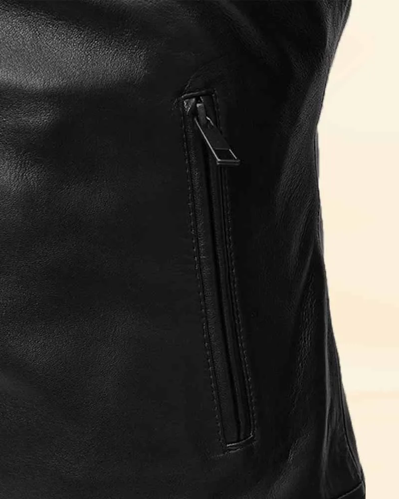 Premium Black Leather Jacket Worn By Michael Fassbender | Michael Fassbender Premium Black Leather Jacket