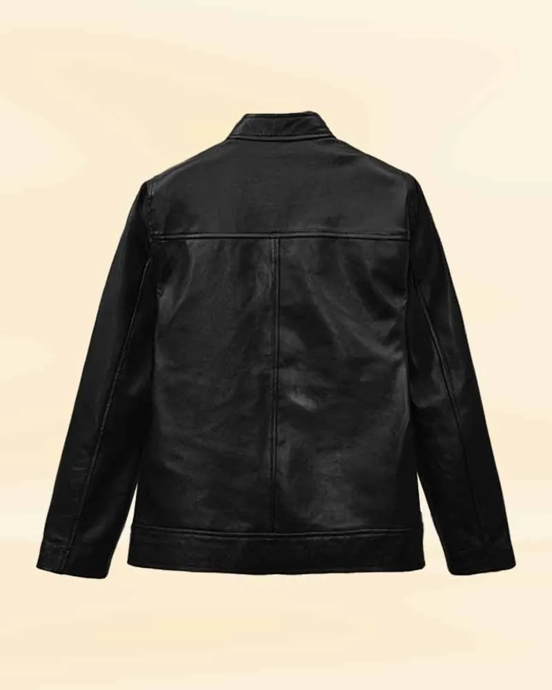 Premium Black Leather Jacket Worn By Michael Fassbender | Michael Fassbender Premium Black Leather Jacket