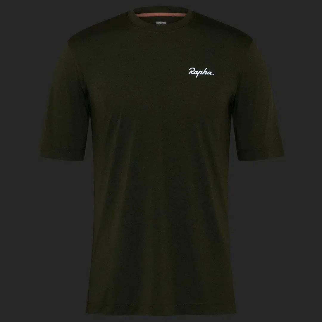 RAPHA Commuter Reflective TShirt - Dark Olive Marl