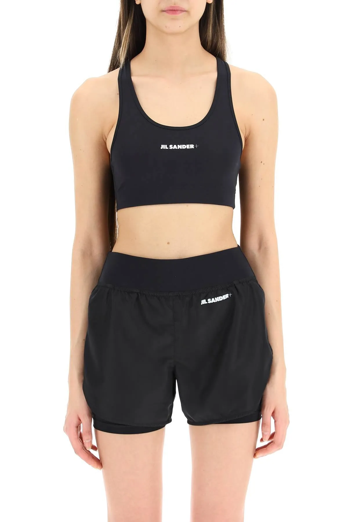 Ribbed Logo Athletic Bra