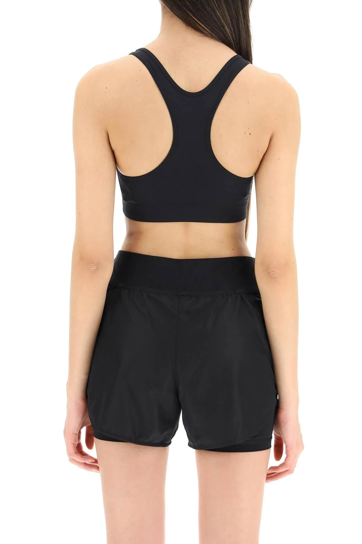 Ribbed Logo Athletic Bra