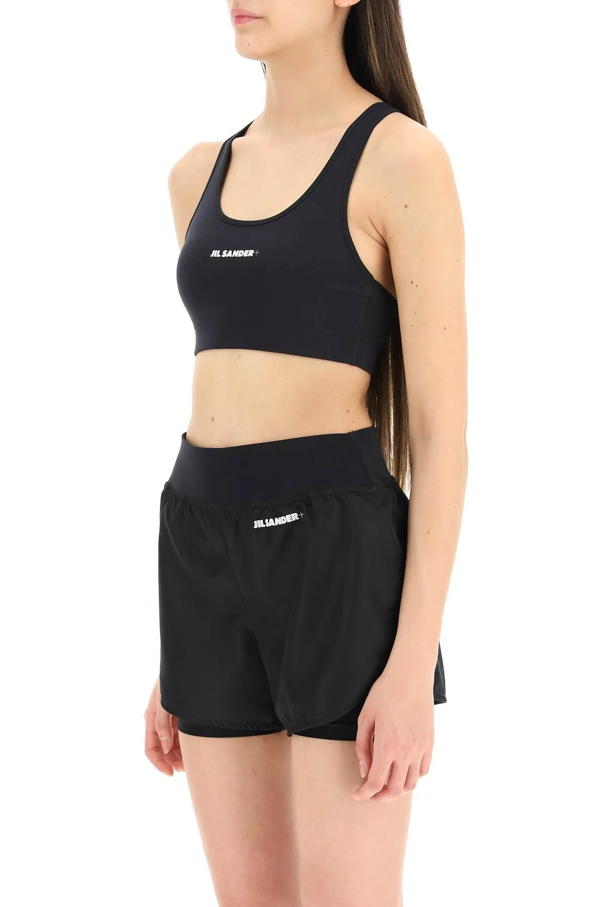 Ribbed Logo Athletic Bra