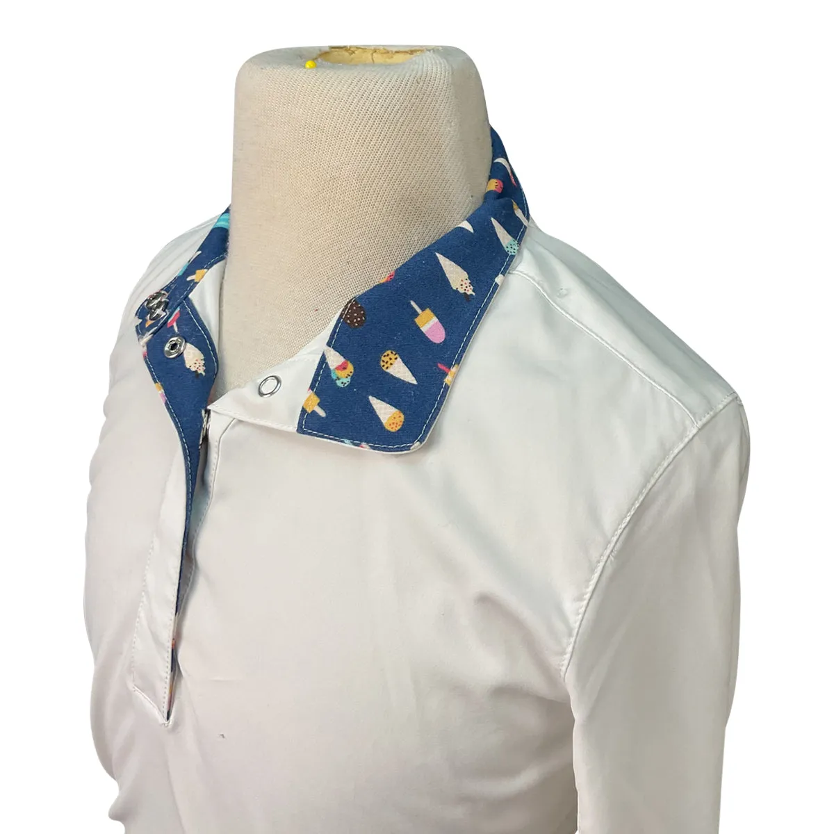 R.J. Classics 'Rebecca' Show Shirt in White/Ice Cream Cones - Children's Large